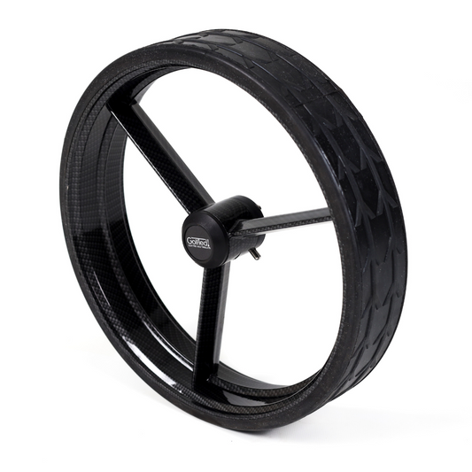 Carbon wheel large straight spoke